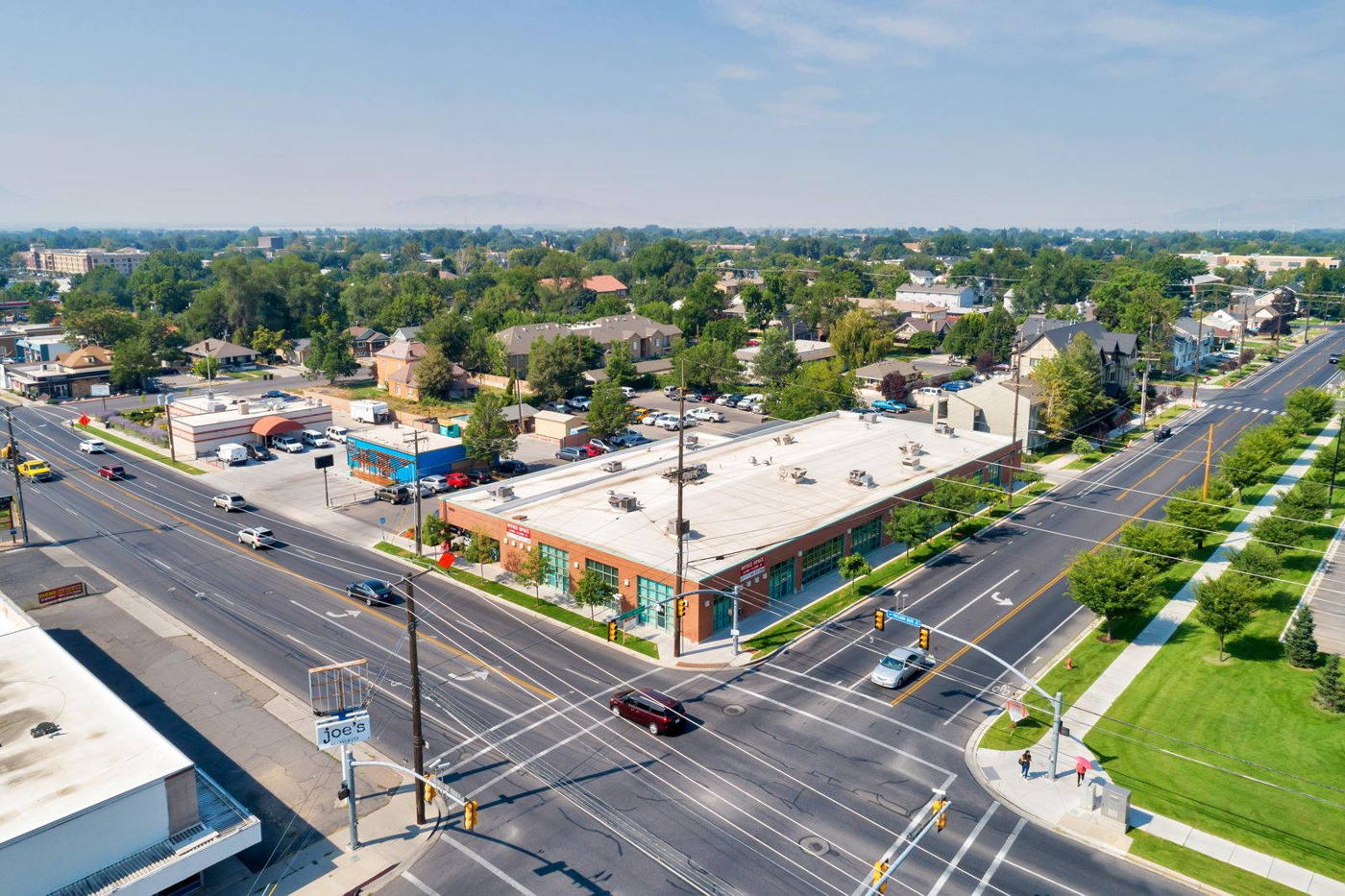 The Freedom 500 Building in Provo from above